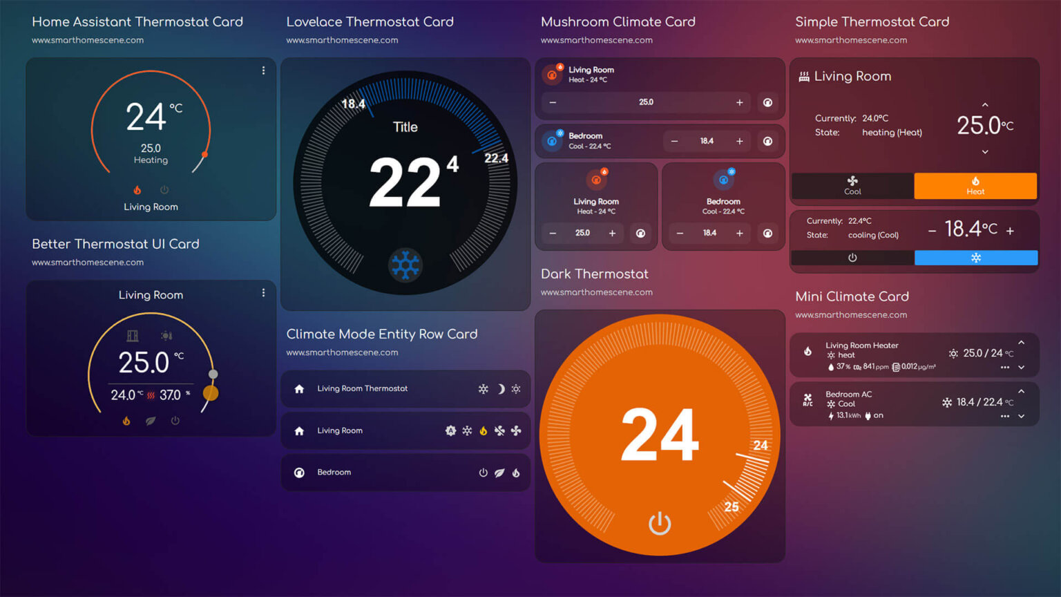 Top Home Assistant Thermostat Cards Smarthomescene