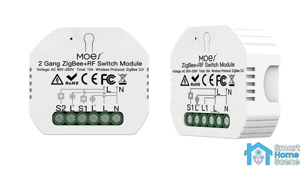 Moes ZigBee 2 Gang Switch Module Review - SmartHomeScene