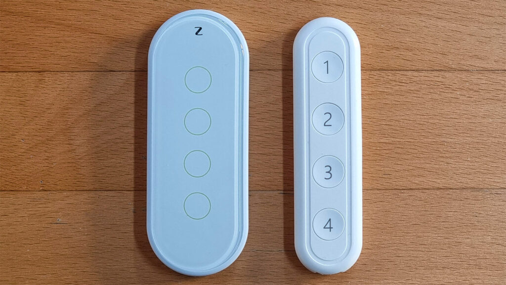 tuya 4-button zigbee touch remote vs tuya loratap 4-button zigbee click remote