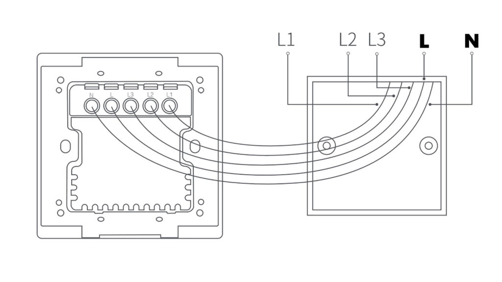 Aqara S1E Smart Magic Switch Wiring Diagram