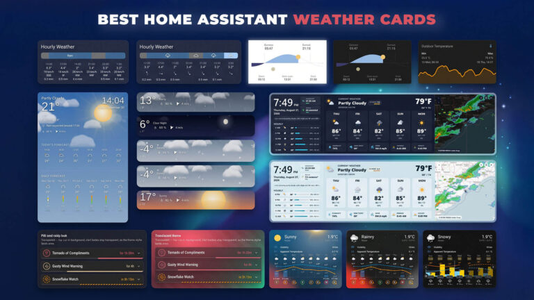 Best Home Assistant Dashboard Weather Cards - 2026 List by SmartHomeScene