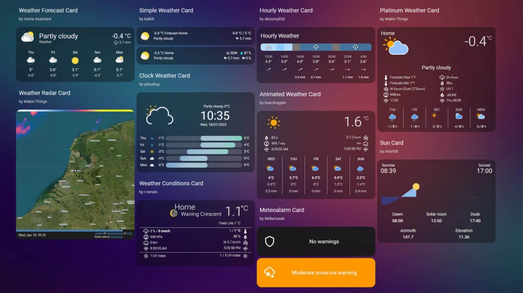 Top 10 Home Assistant Weather Cards - SmartHomeScene