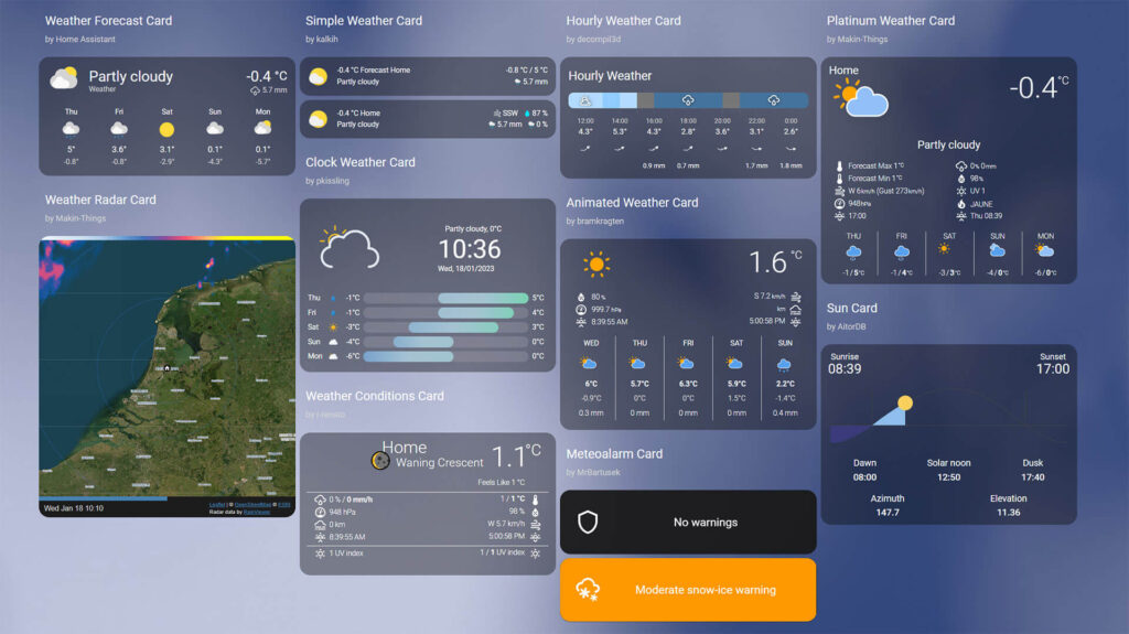 Weather Cards Home Assistant