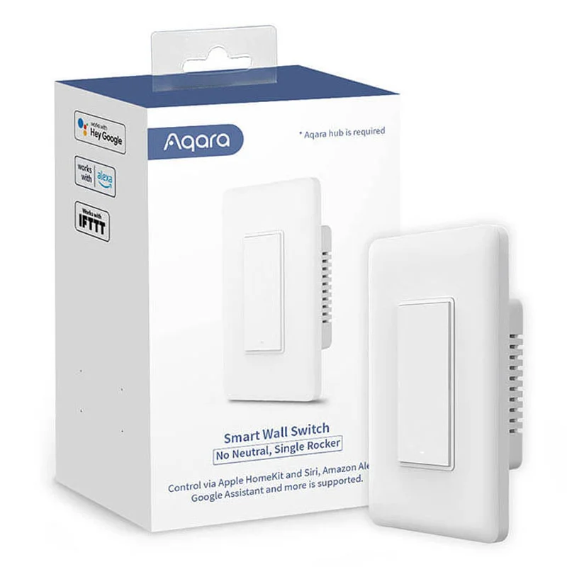 Aqara Matter Smart Wall Switch US No Neutral Single Rocker