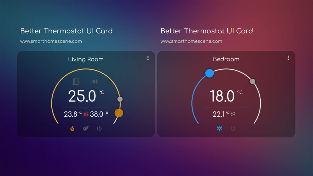 Better Thermostat Ui card for Home Assistant based on custom integration Better Thermostat custom:better-thermostat-ui-card