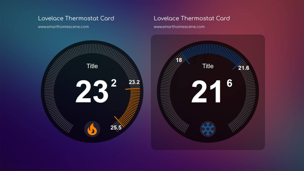 Custom Lovelace Thermostat Card based on NEST thermostat custom:thermostat-card