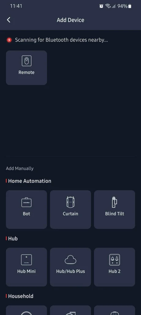 SwitchBot Remote One Touch Button - Compatible with SwitchBot Bot, Curtain  Robot, Color Bulb, Plug Mini and Blind Tilt, Smart Home Easy to Control