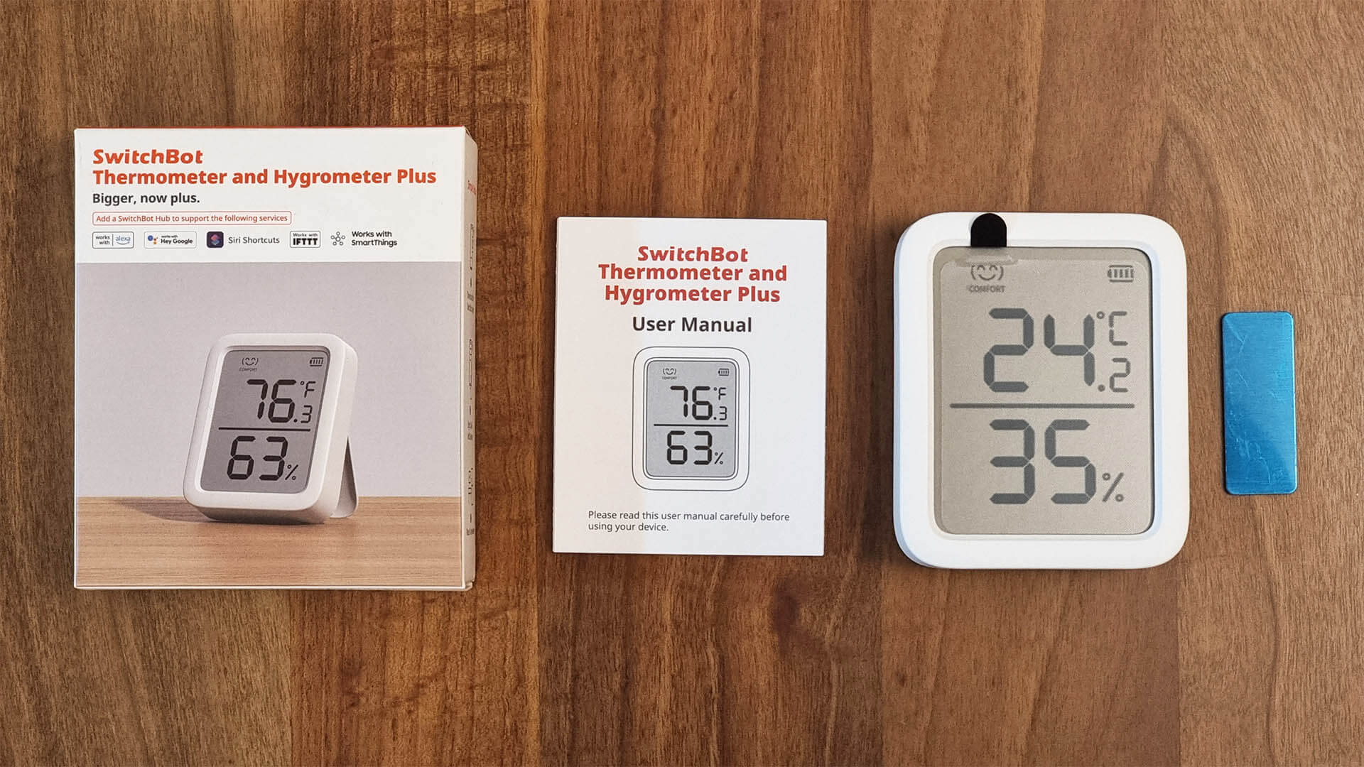 SwitchBot Thermometer Hygrometer, Bluetooth Indoor Meter Plus