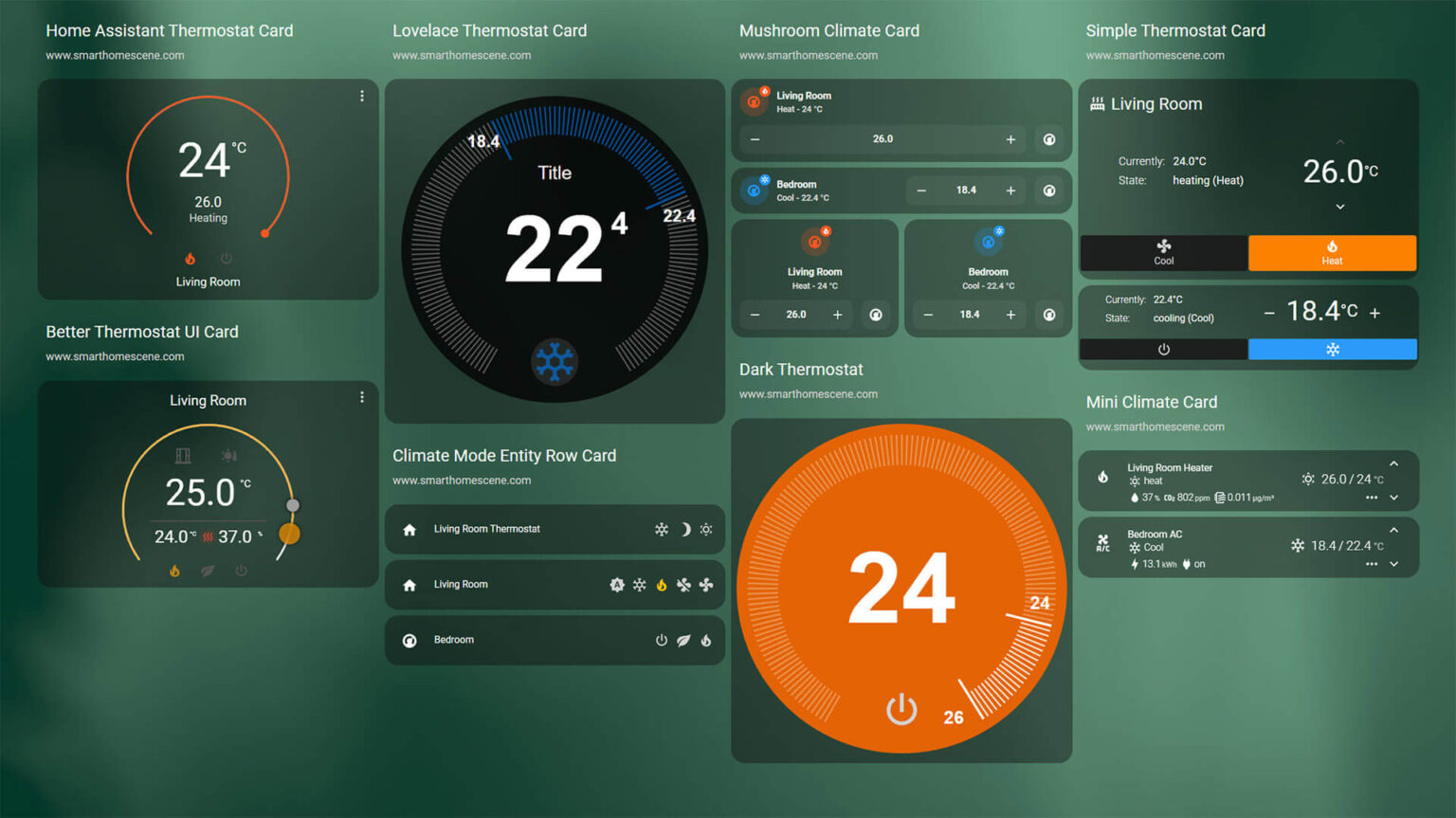 Top 8 Home Assistant Thermostat Cards SmartHomeScene