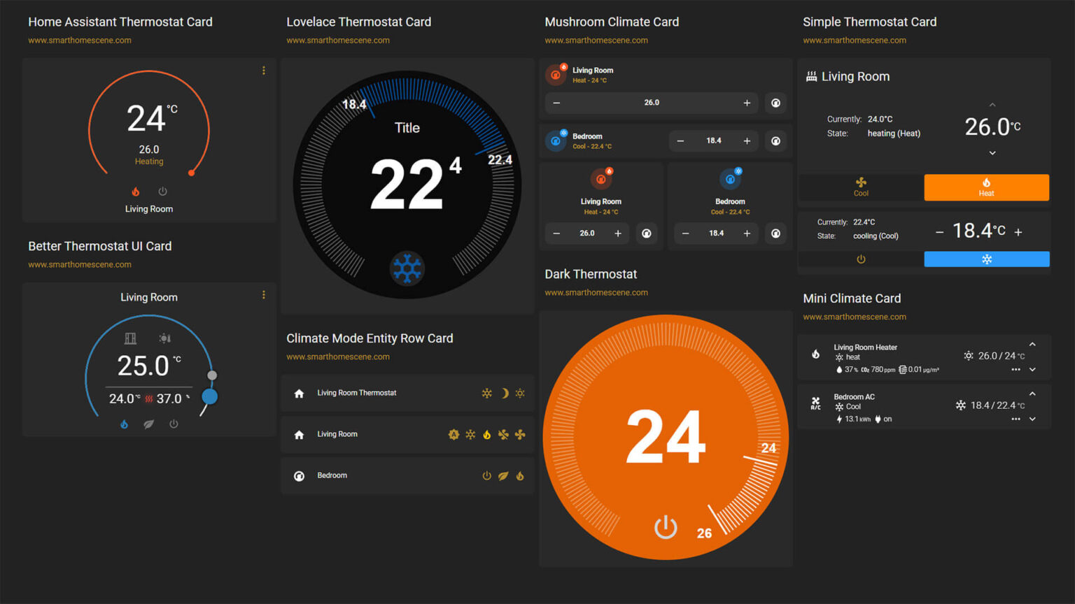 Top 8 Home Assistant Thermostat Cards SmartHomeScene