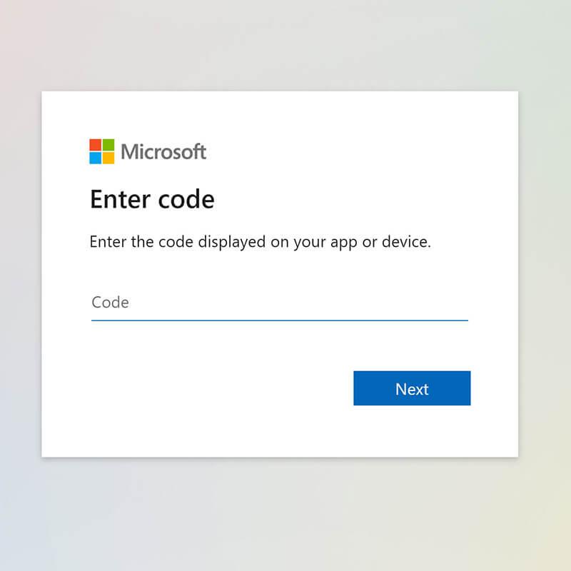 Home Assistant One Drive Add-on Enter Code