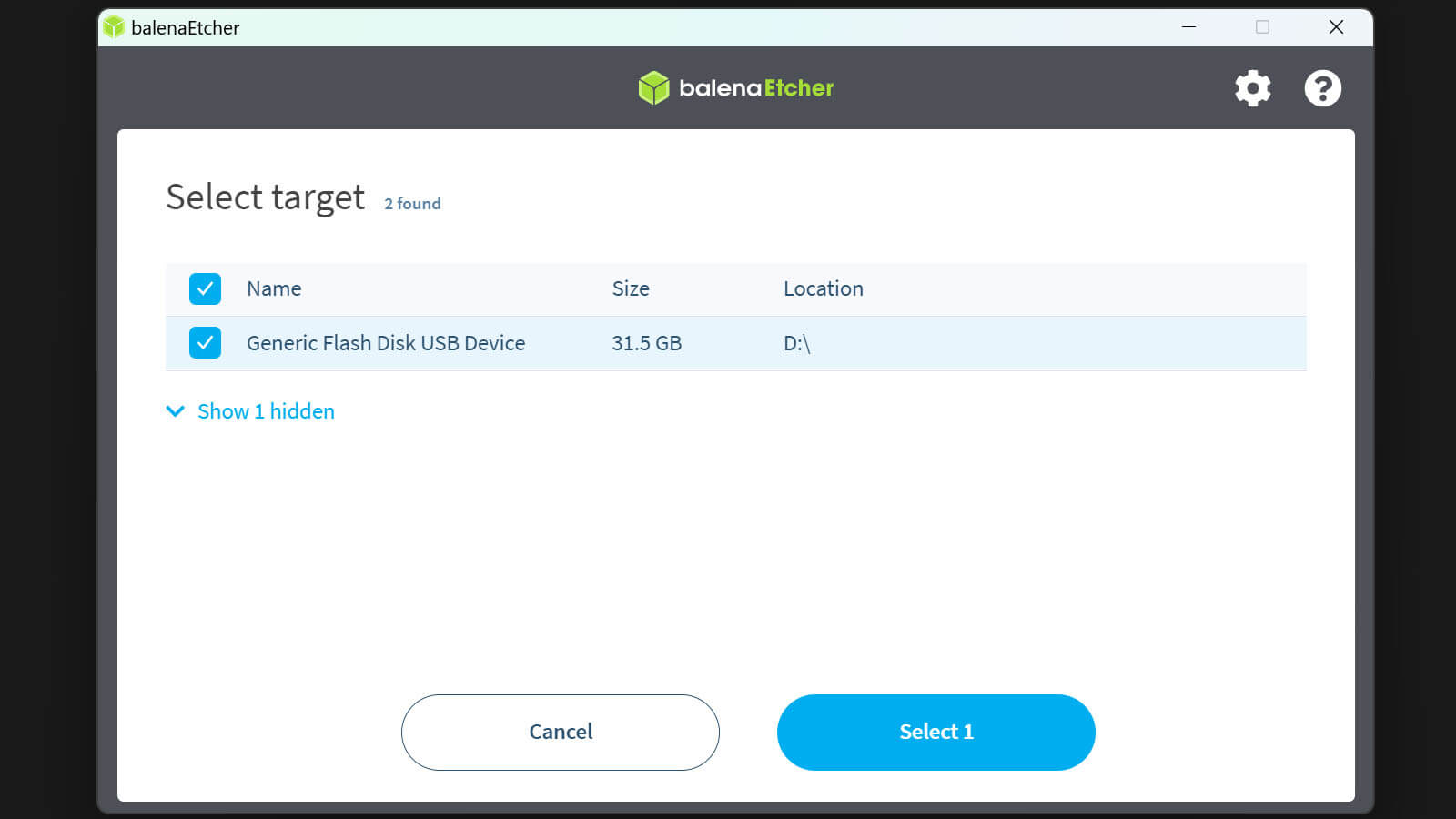 Proxmox Home Assistant Balena Etcher Choose Target