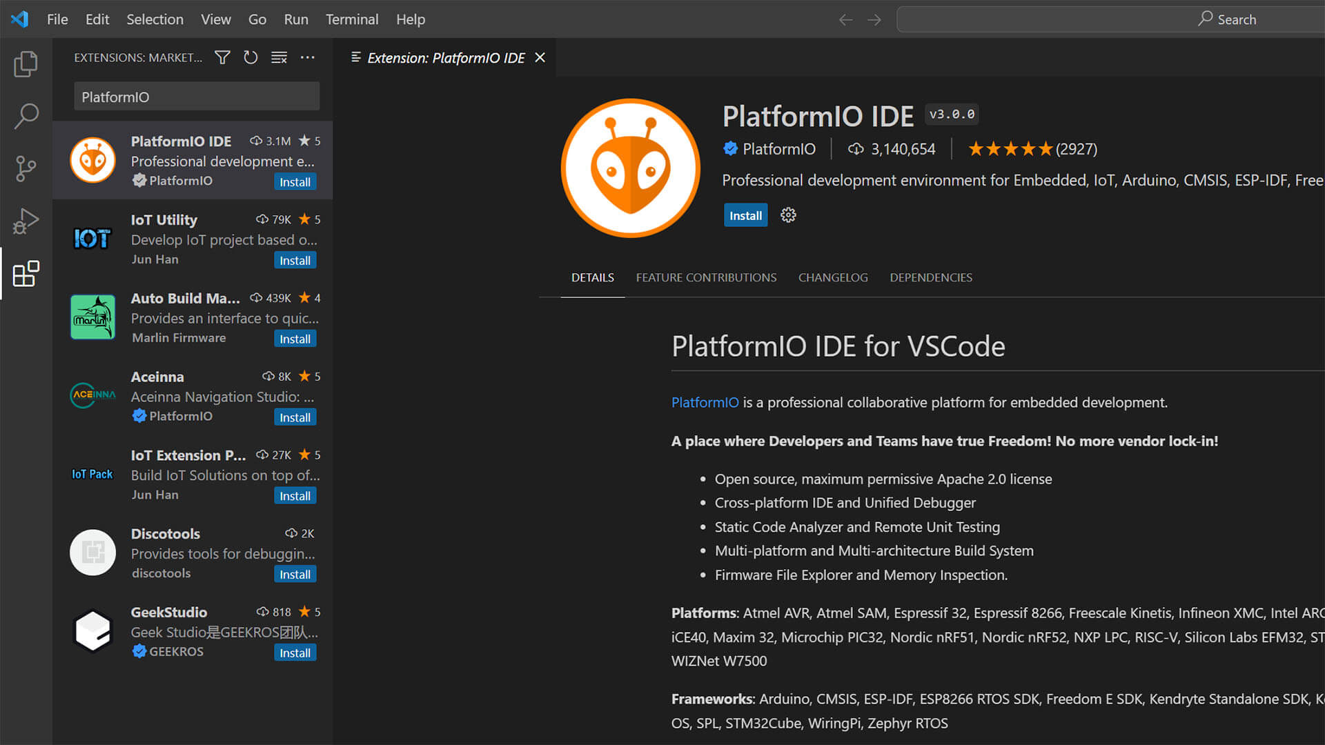 SwitchBot MQTT BLE ESP32 Visual Studio Code Step 1