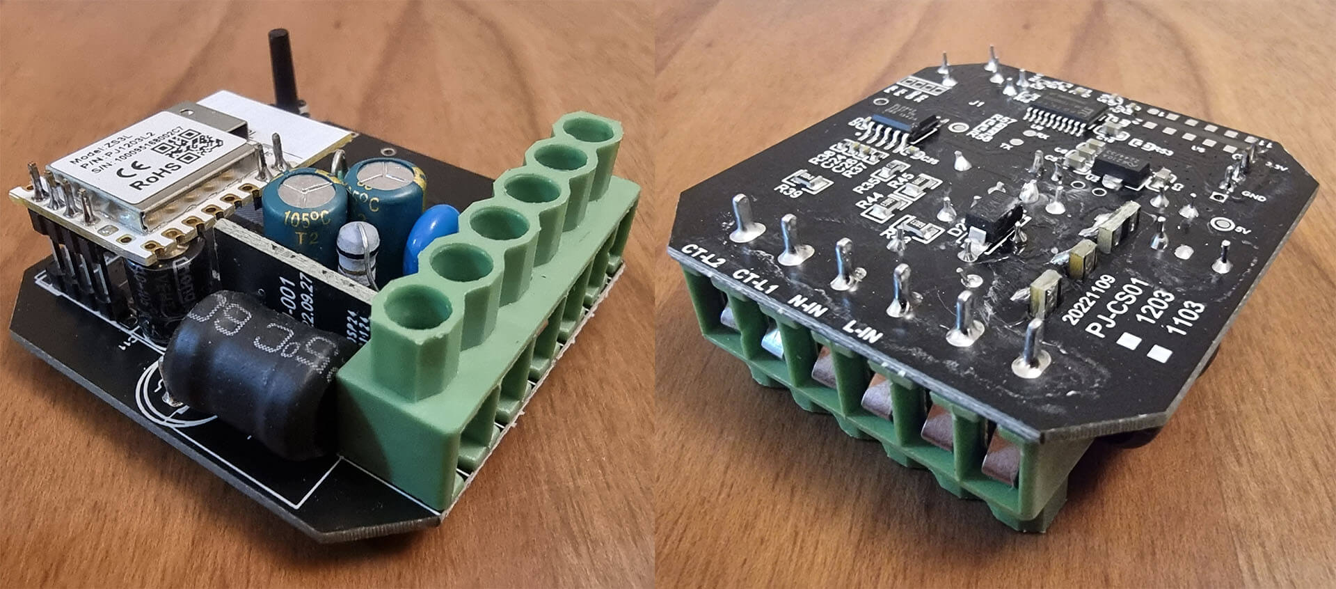 Tuya Zigbee Single CT Clamp 80A PCB and Zigbee Module