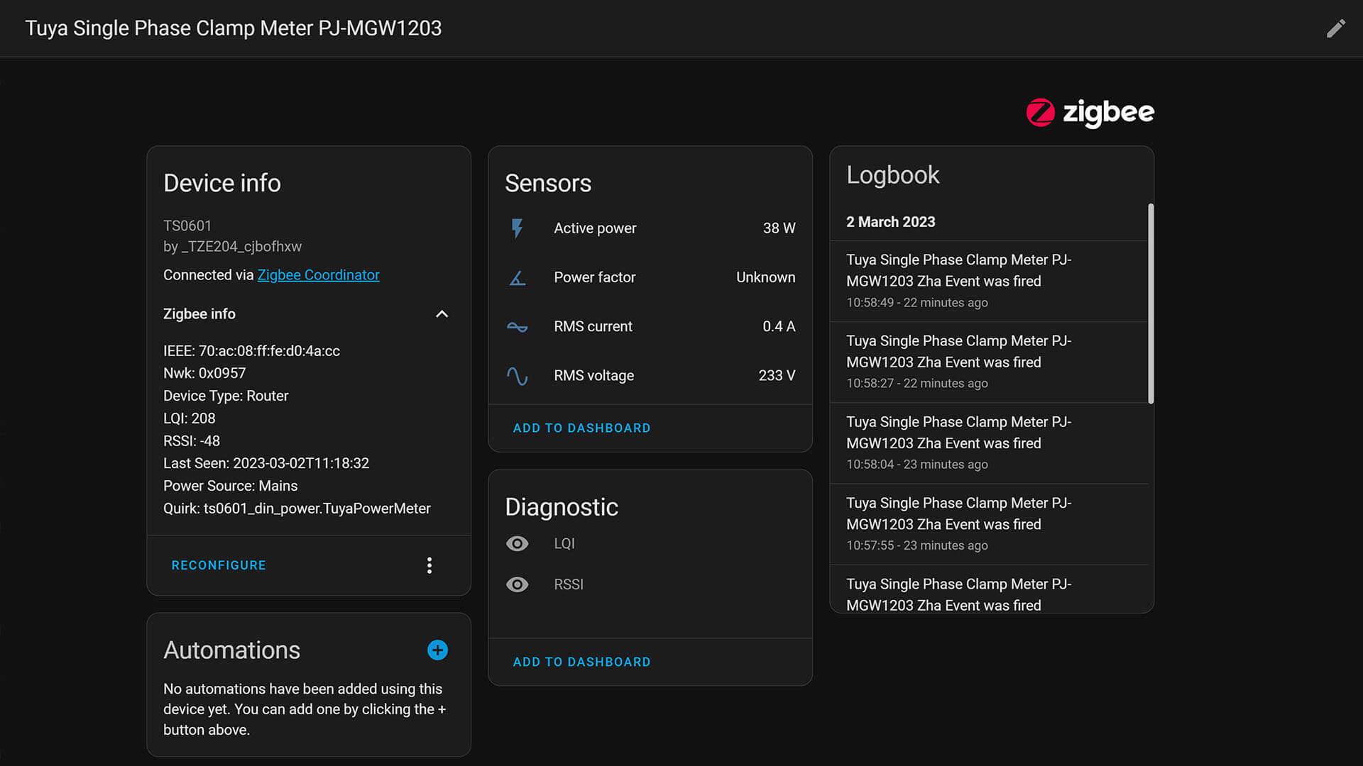 Smart Meter Advanced Energy Dashboard for Home Assistant 