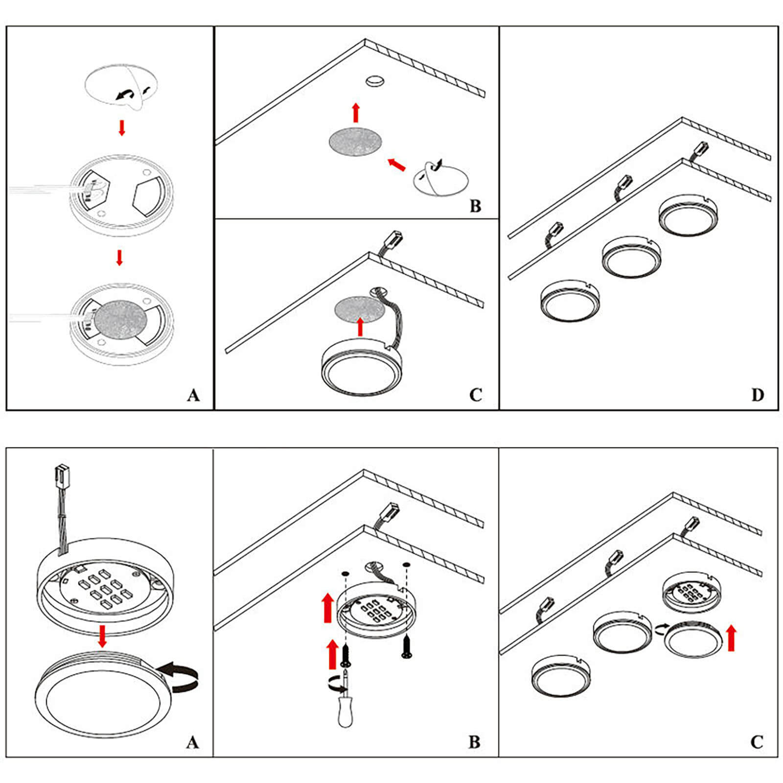 Zigbee Kitchen Cabinet Puck Lights Installation Instructions