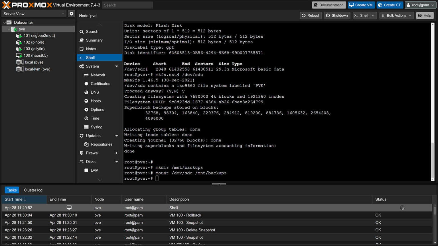 Home Assistant Backups and Snapshots in Proxmox SmartHomeScene