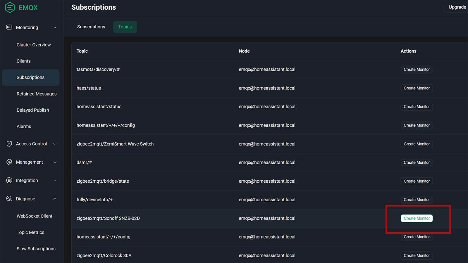 EMQX MQTT Home Assistant Diagnosis