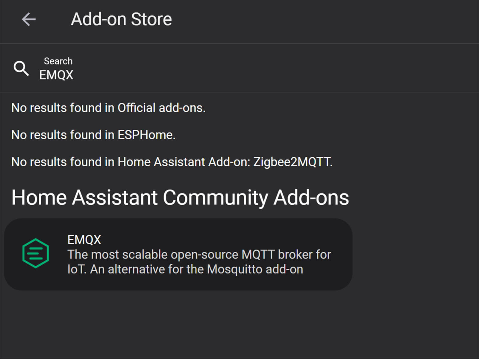 EMQX MQTT Home Assistant Installation Step 1