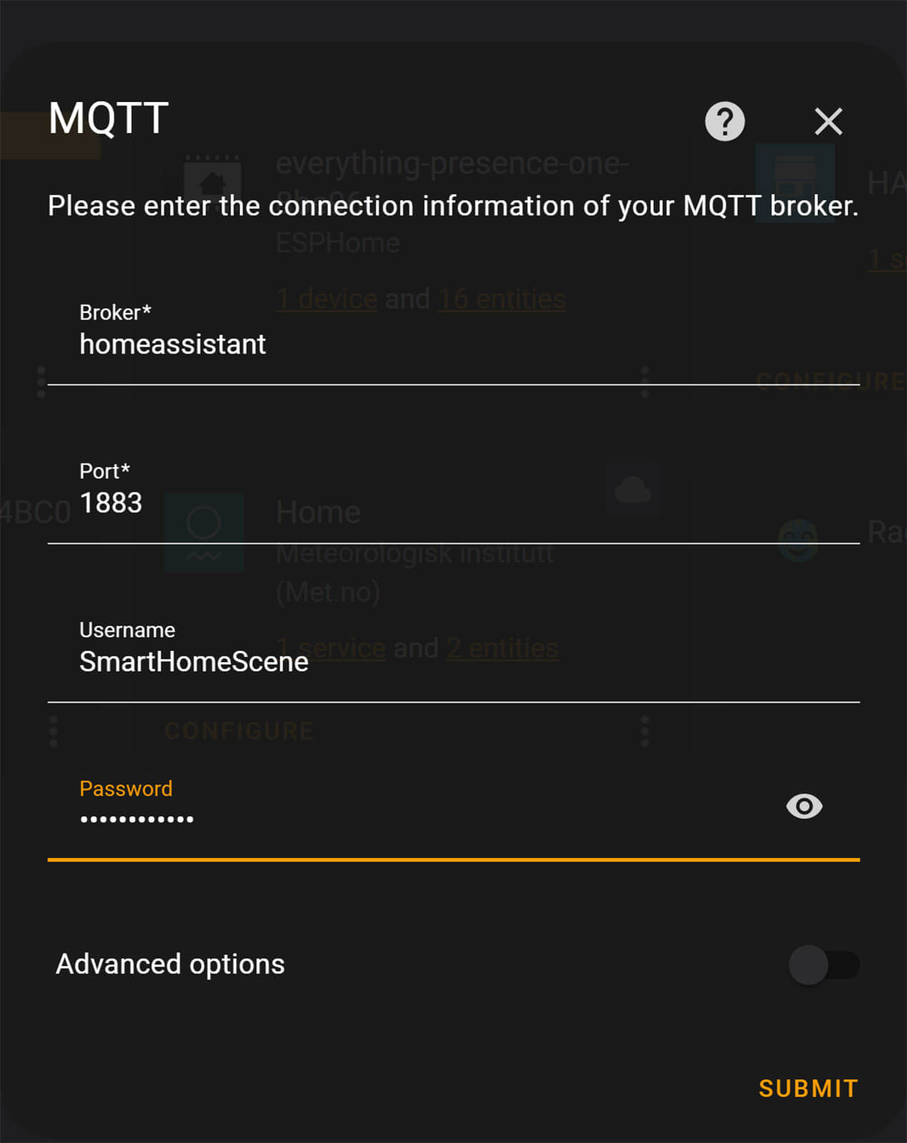 EMQX MQTT Home Assistant Setup Integration