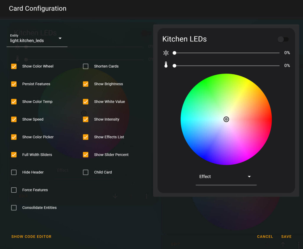 Home Assistant Light Cards Collection SmartHomeScene