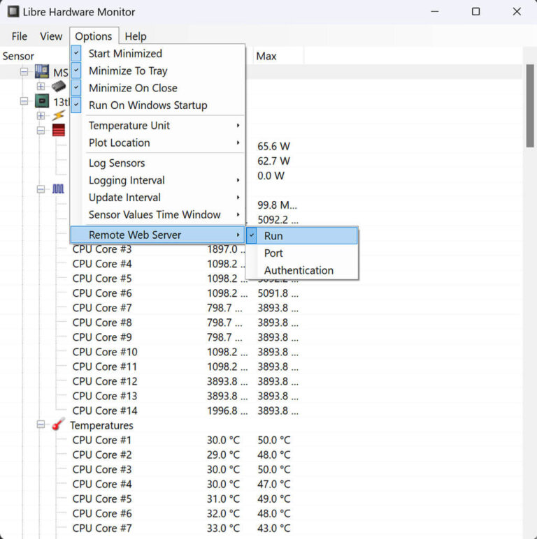 libre harware monitor