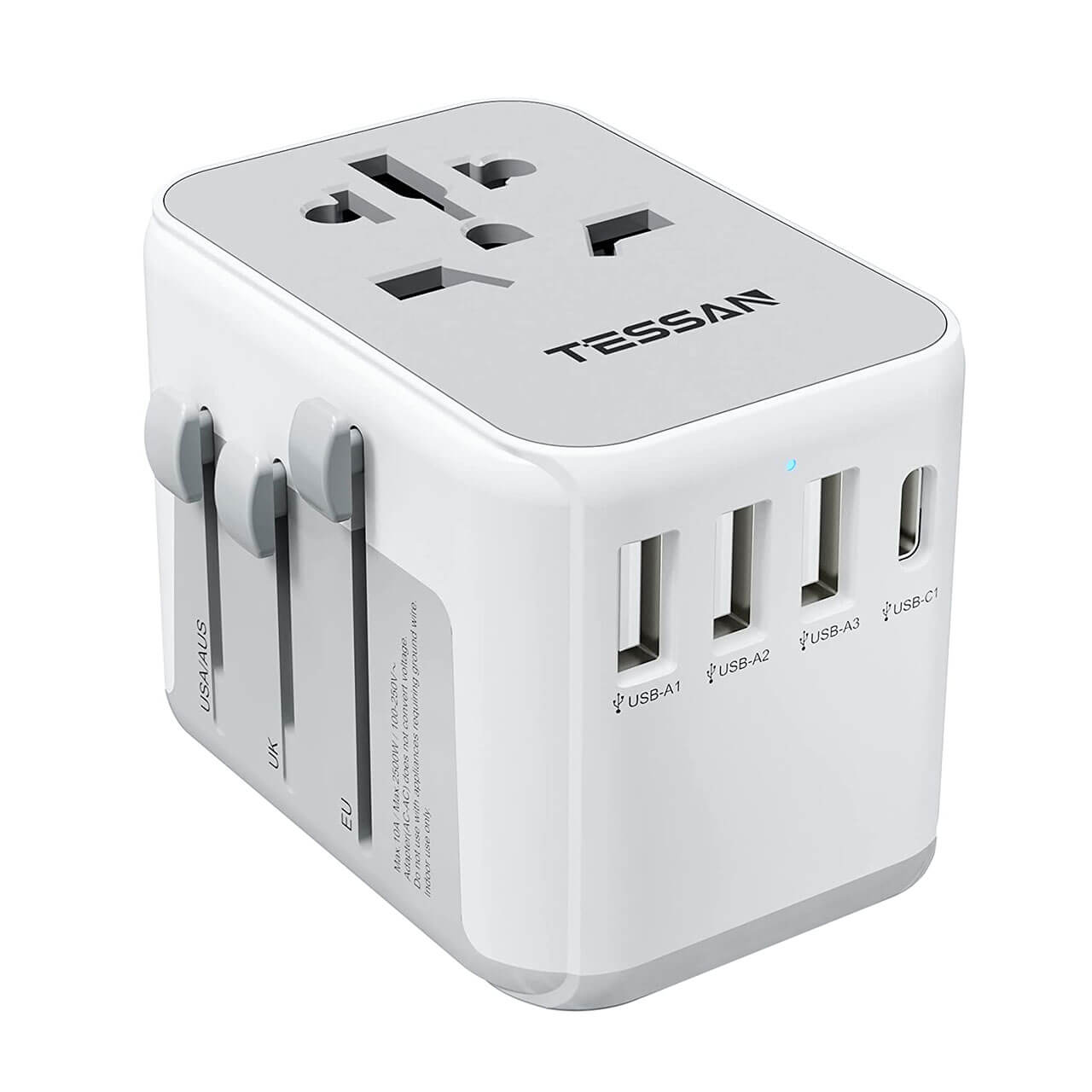 Tessan Universal Travel Adapter with USB-C