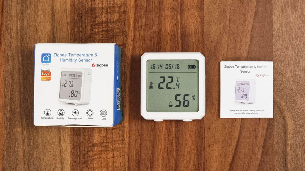 Tuya Zigbee Temperature and Humidity Sensor SZ-T04 Package Contents
