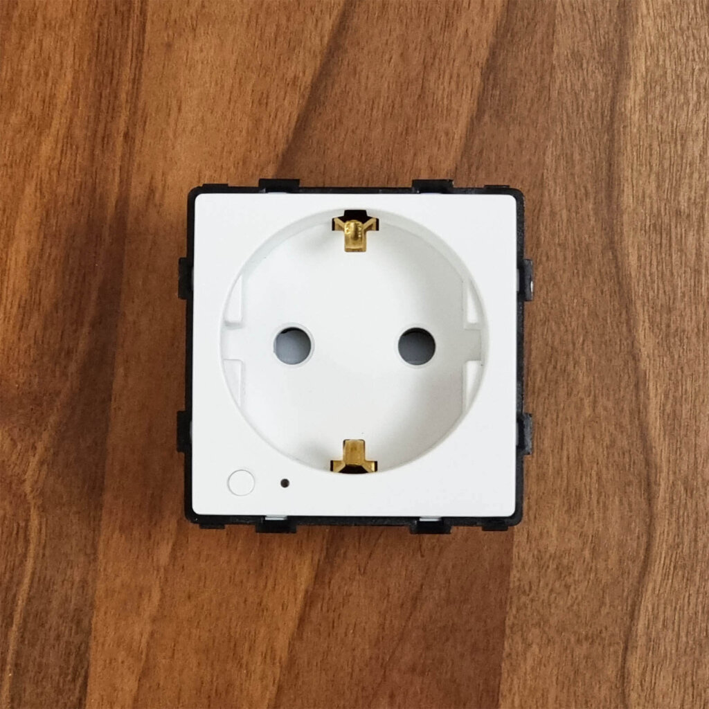 BSEED 16A Zigbee Smart Socket with Energy Meter Plug Front