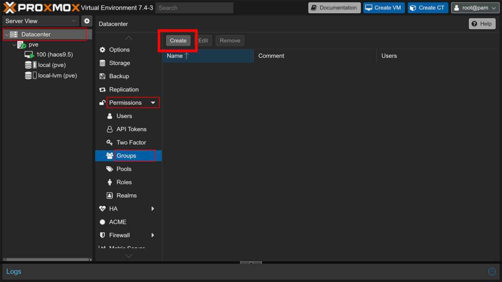 Monitor Proxmox from Home Assistant Create Group