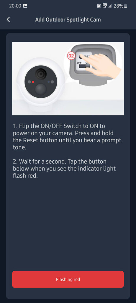 SwitchBot Outdoor Spotlight Camera On/Off Switch