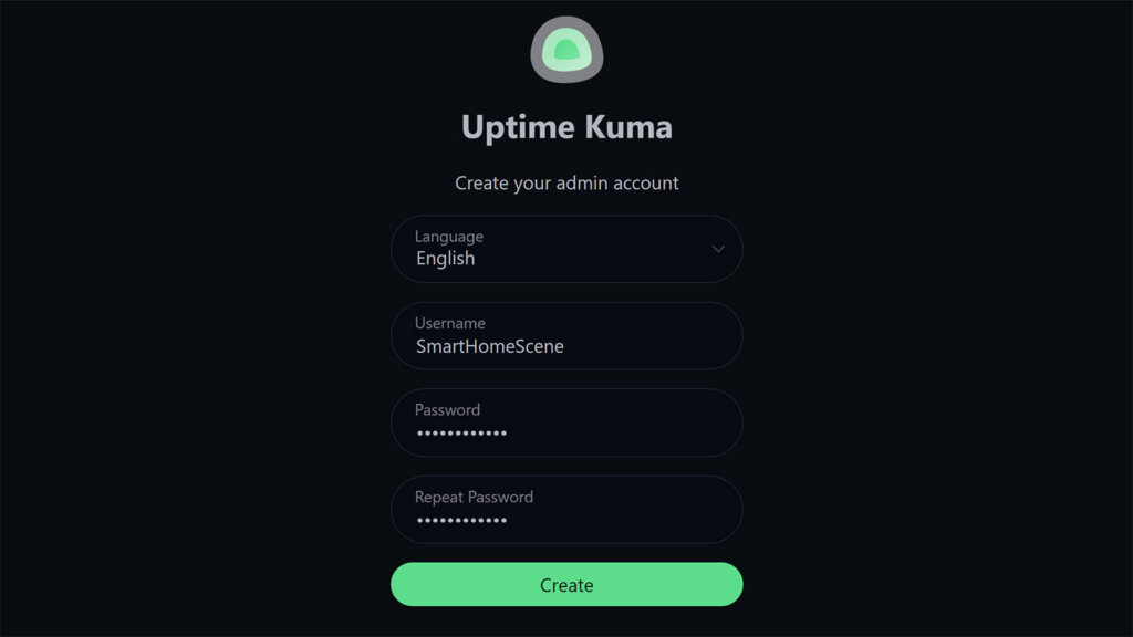 Uptime Kuma Add-on in Home Assistant Username and Password