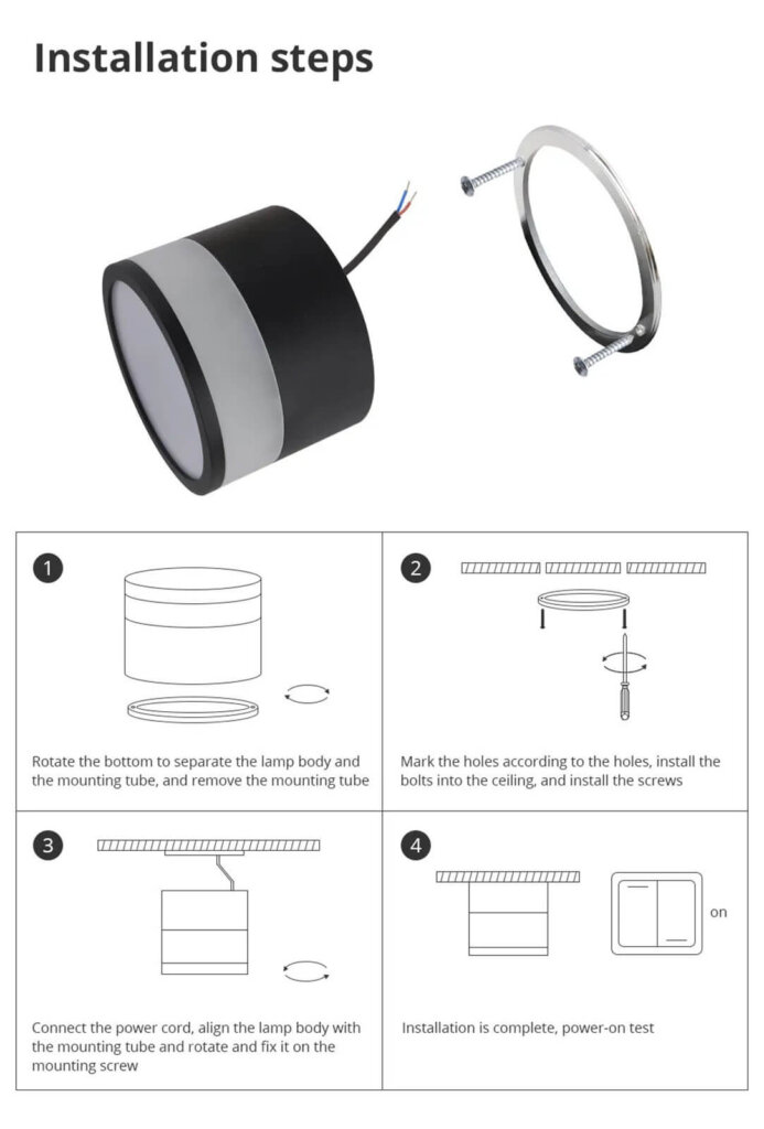 Zemismart Ambient Spotlight LXZB-ZB-09A Installation and Wiring