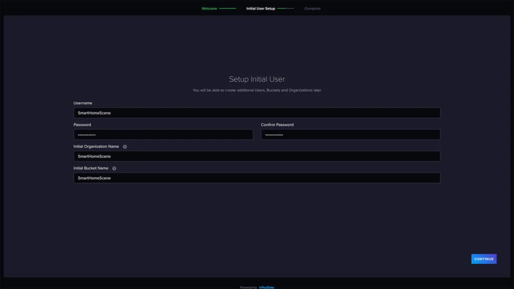 Configuring InfluxDB on Proxmox for Home Assistant Bucker Username