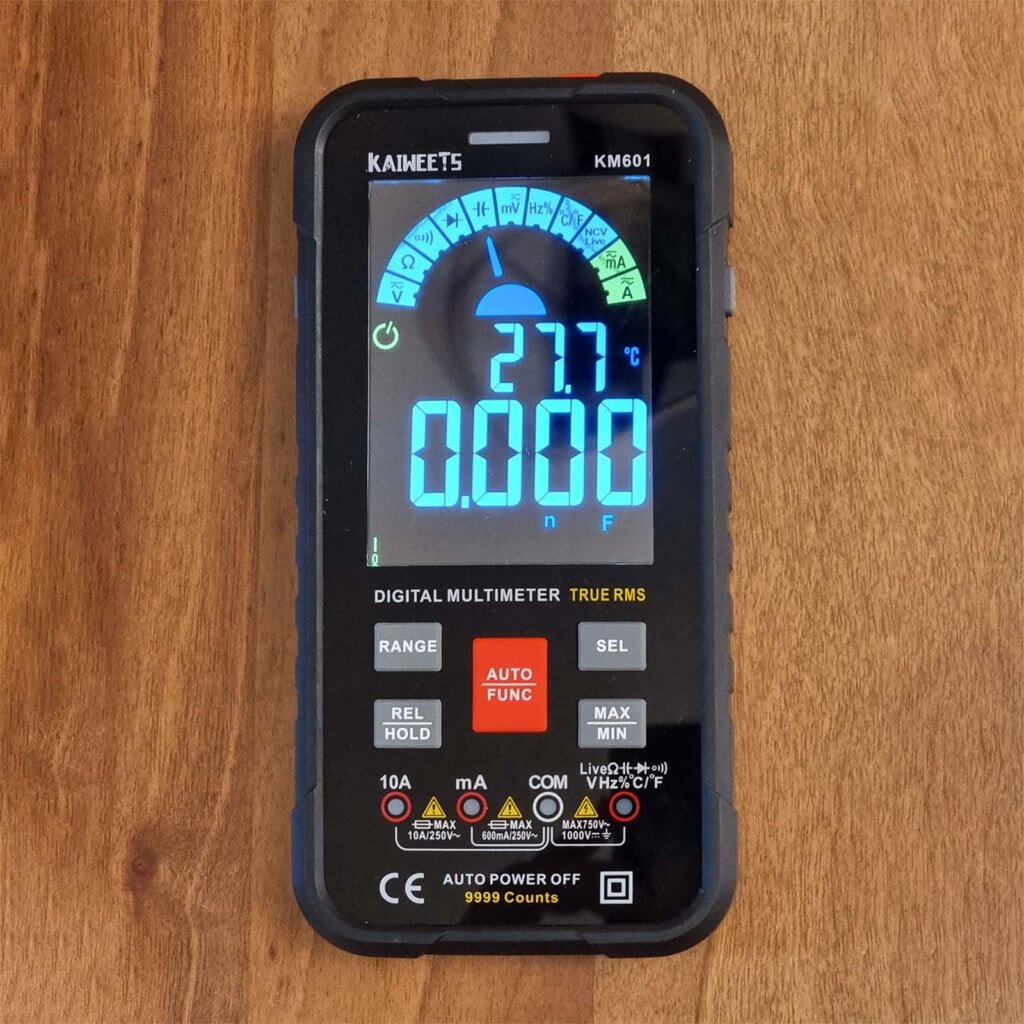 Kaiweets Digital Multimeter KM601 Display