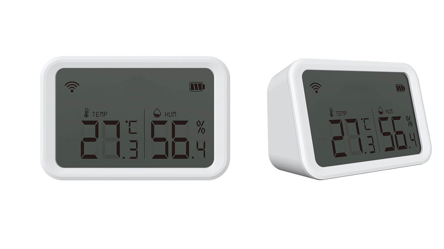 Neo Zigbee LCD Climate Sensor NAS-TH02B2 - SmartHomeScene