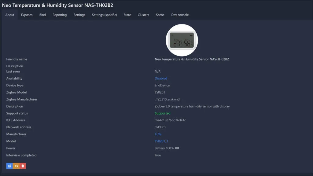 Test NEO NAS-TH02B : un multi-capteur ZigBee simple, complet et polyvalent…  – Les Alexiens