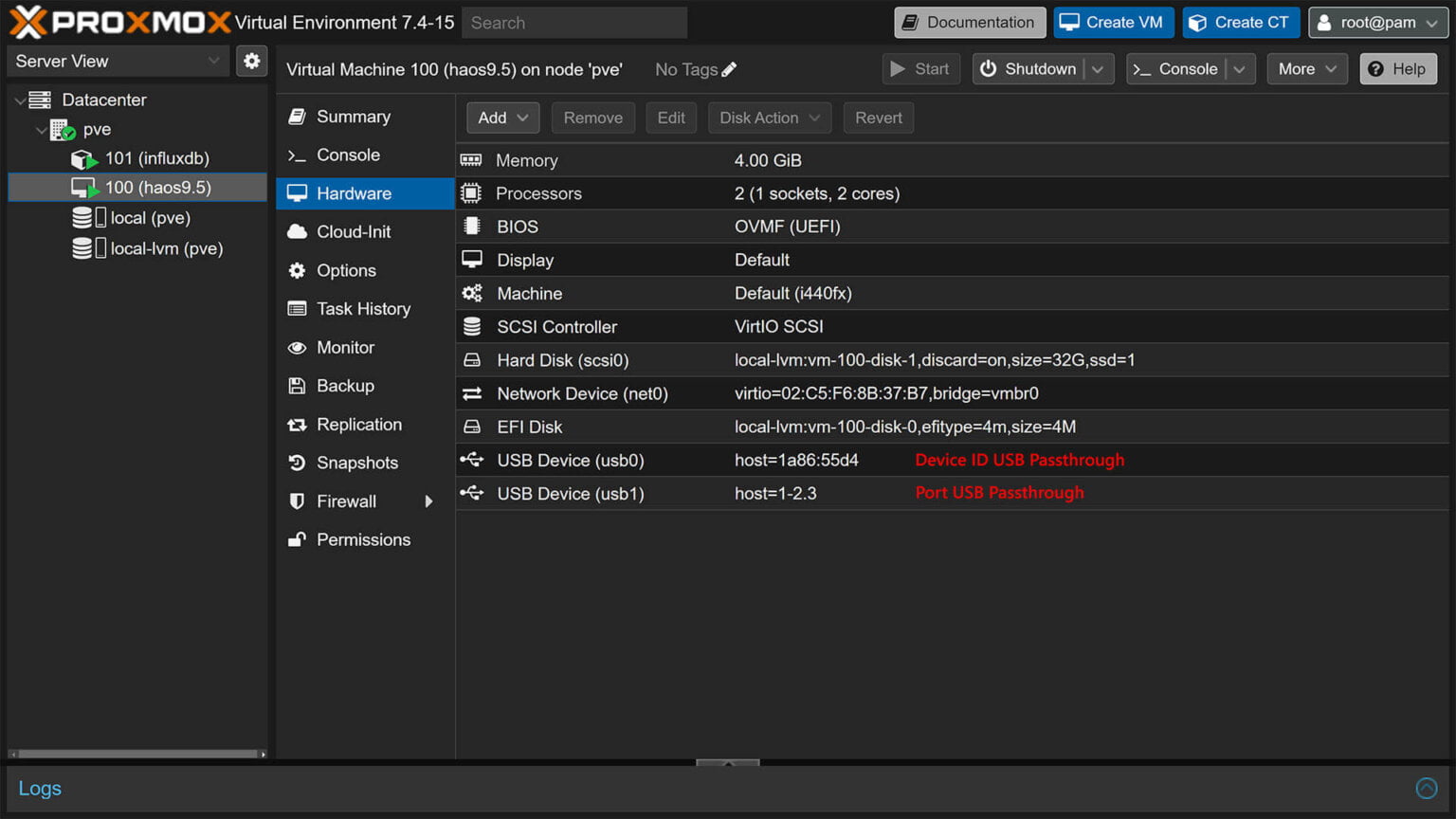 Proxmox USB Passthrough to Home Assistant VM - SmartHomeScene