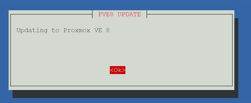 Easy Upgrade Proxmox 7.4 to 8.0 Prompt 6