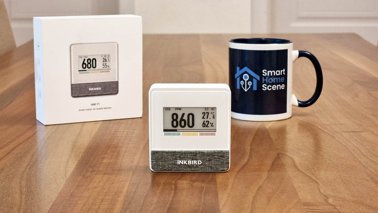 Inkbird E-Ink Air Quality Sensor IAM-T1 Review | SmartHomeScene