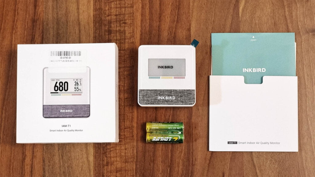 Inkbird Air Quality IAM-T1 Package Contents