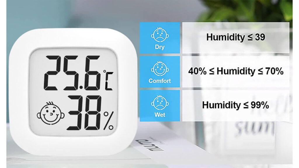 Tuya Climate Sensor with Emoji Comfort Indicator ZG-227ZL Comfort Indicator