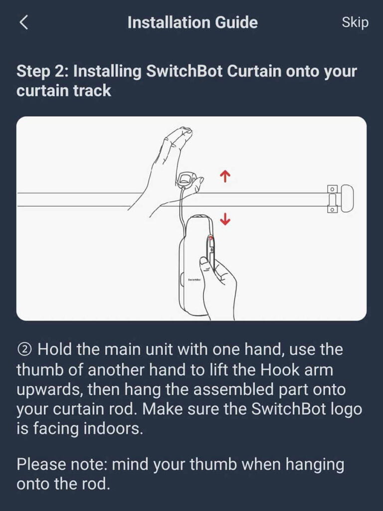 SwitchBot Curtain 3 Review - Installation Manual 2