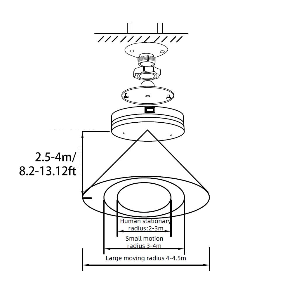 Tuya Zigbee Presence Sensor with Siren ZG-205ZL Installation