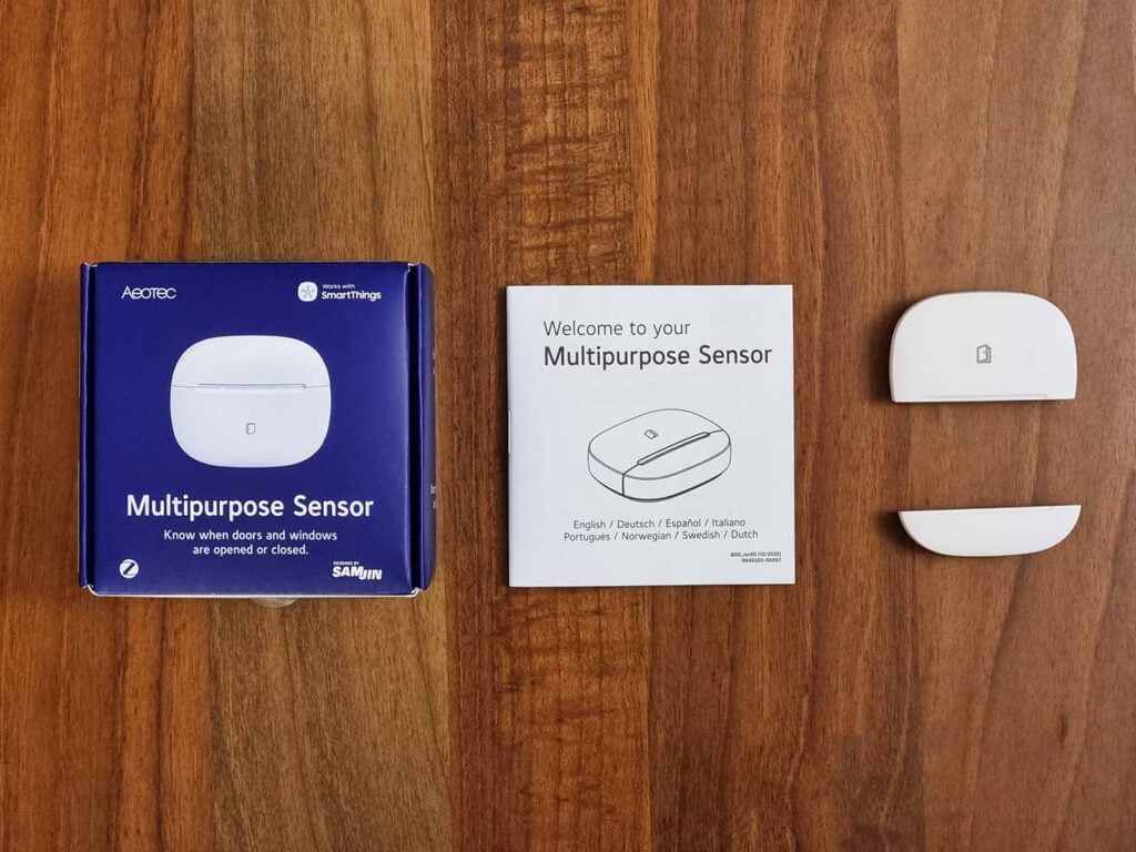Aeotec Multipurpose Sensor IM6001-MPP Package Contents