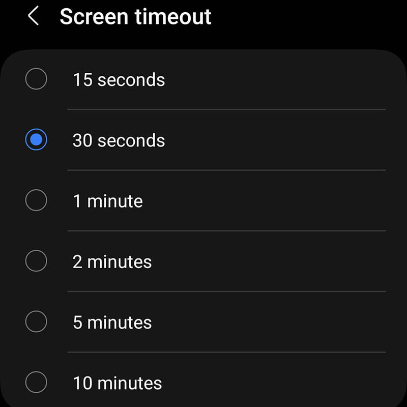 Control Phone with Home Assistant: Screen Timeout