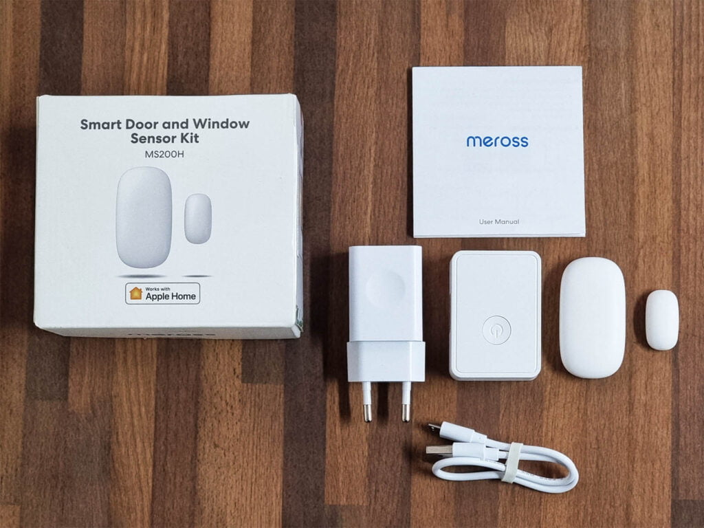Meross Door and Window Sensor MS200H Review and Home Assistant Integration: Package Contents