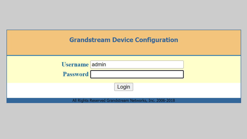 Voice Calling and Controlling Home Assistant Using an Old Analog Phone - Grandstream HT801 Login