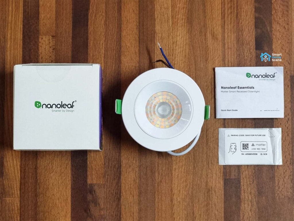 Nanoleaf Thread Matter Downlight NL65E100 Review: Package Contents