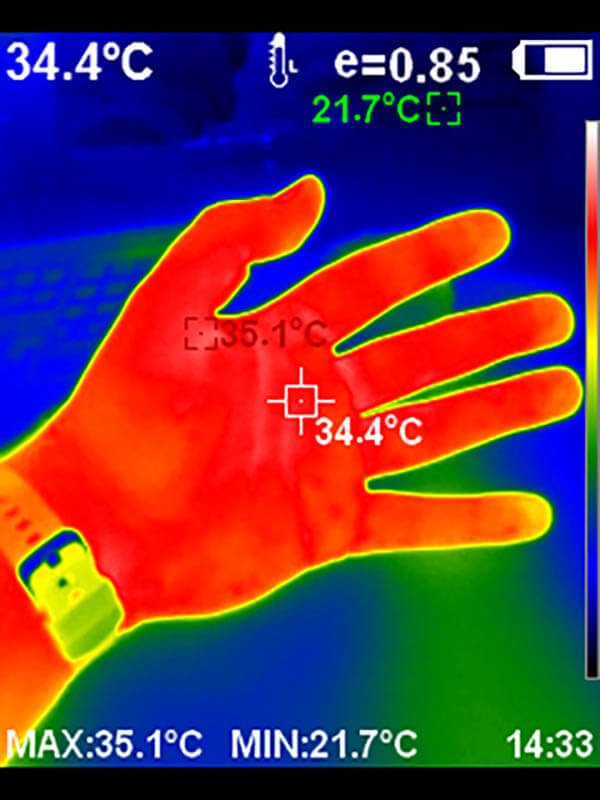 Kaiweets Thermal Camera Test: Hand
